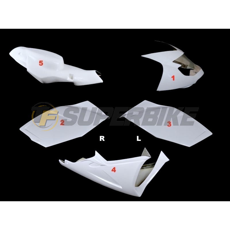 Carenado de fibra Street BMW K1200S 2004-2008