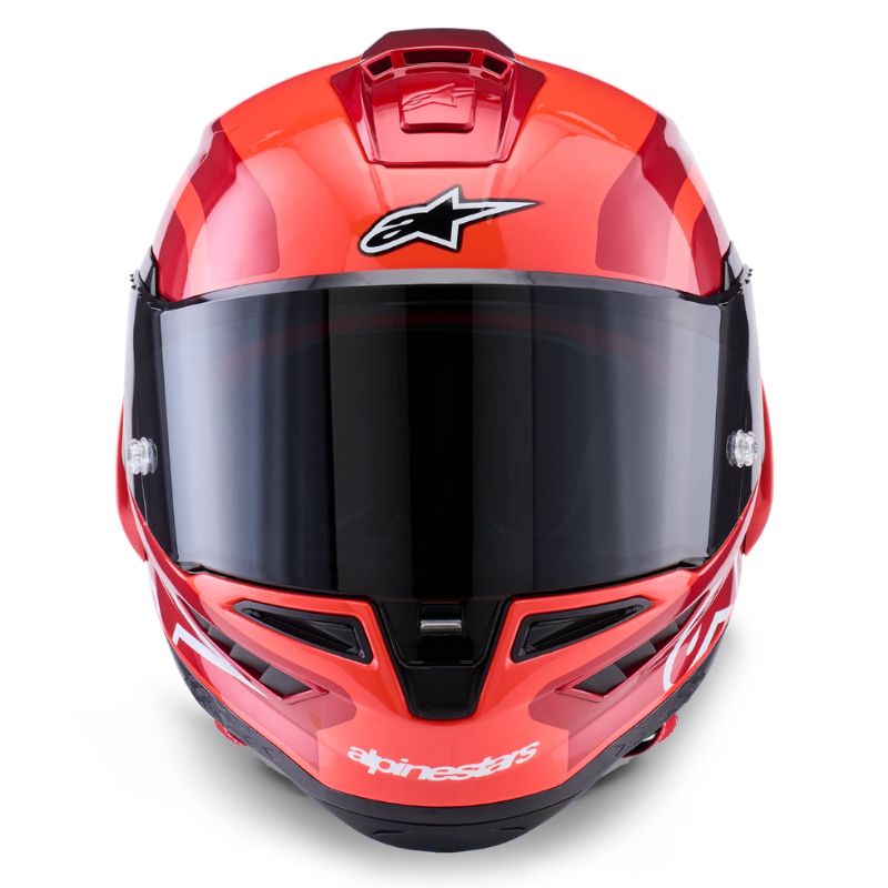 Casco Alpinestars Supertech R10 Arius doble rojo-negro-blanco